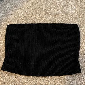 Black Sparkly Tube Top